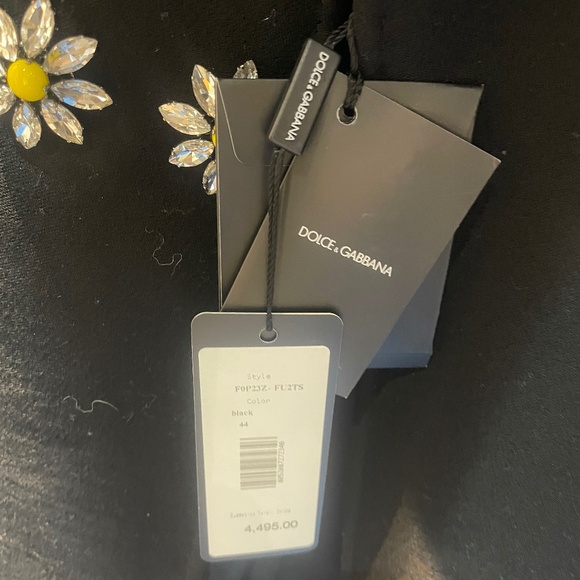 DOLCE GABBANA jeweled daisy buttons wool coat - Picture 3 of 3